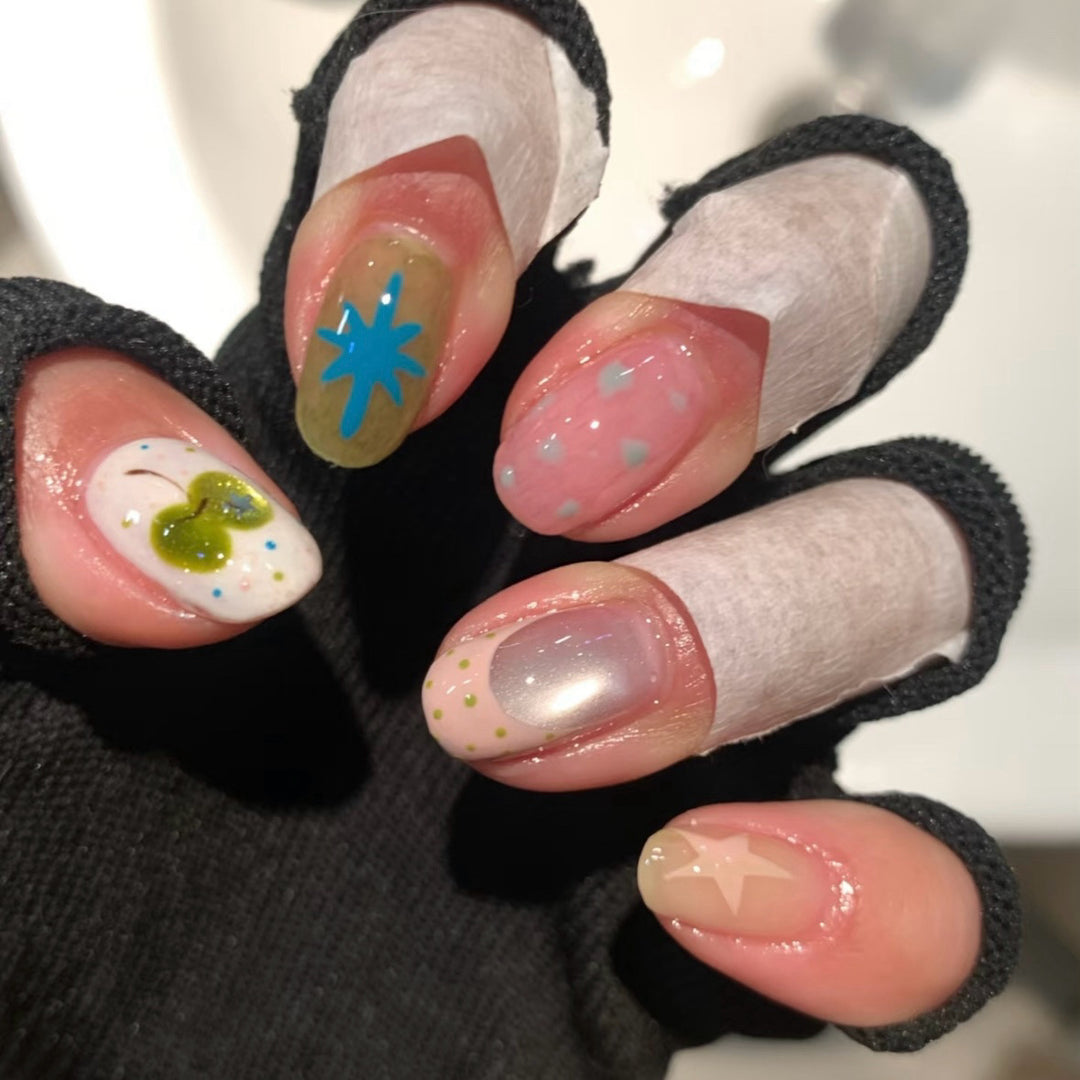 Playful Designed Press-On Nail Set