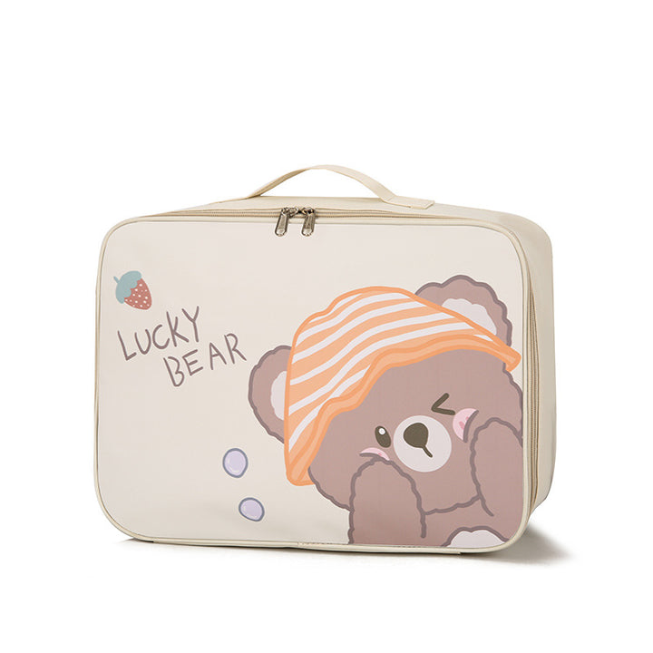 Cartoon Cat-Themed Travel Organizer