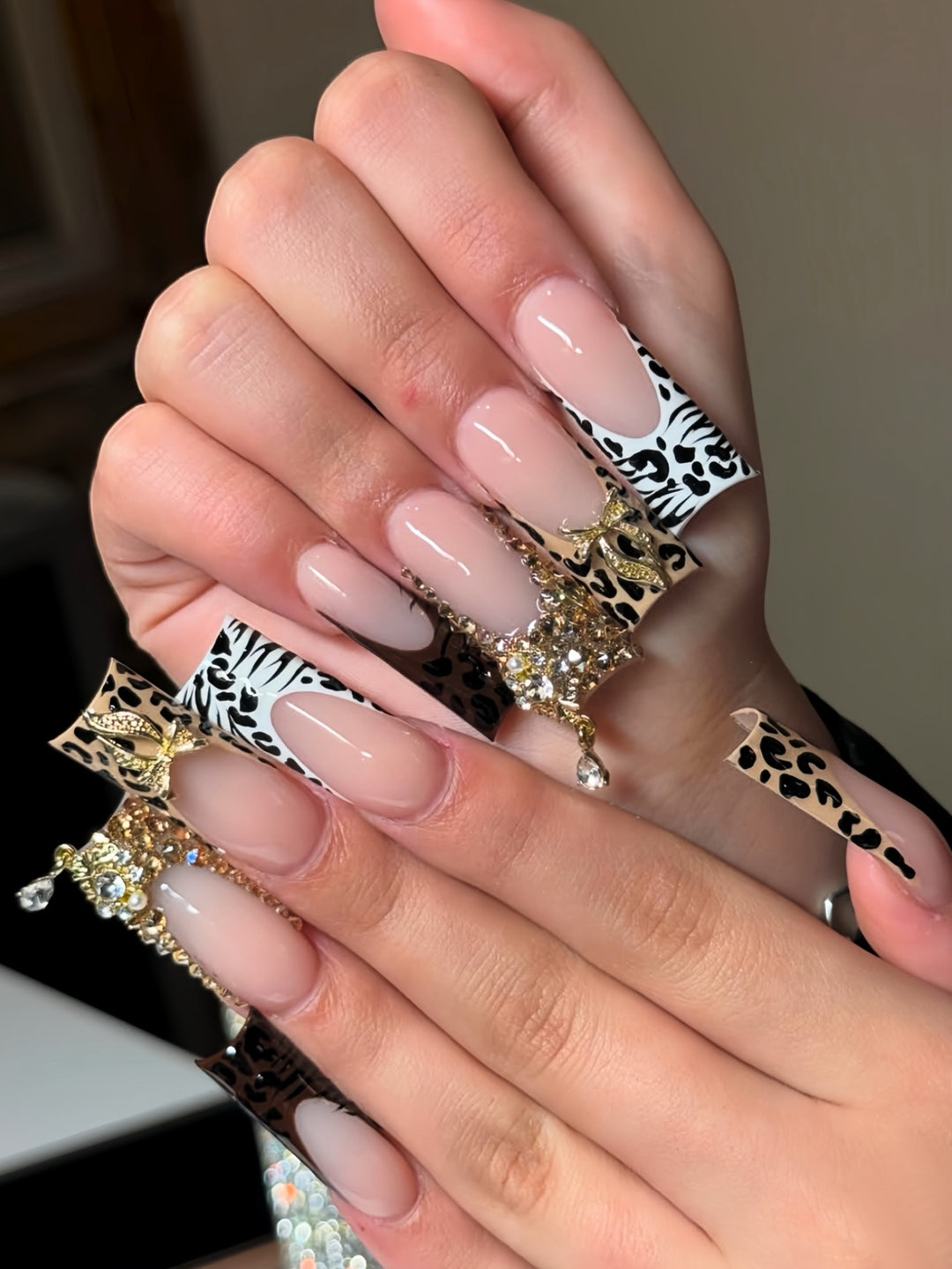 Decorative Long Press-On Nail Extensions Stornfield