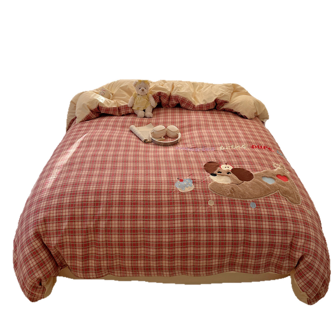 Playful Quilted Bed Cover Set