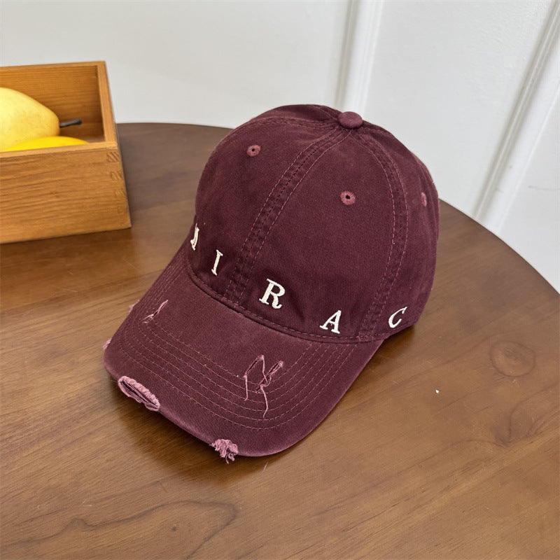 Women's Distressed Denim Baseball Cap Stornfield