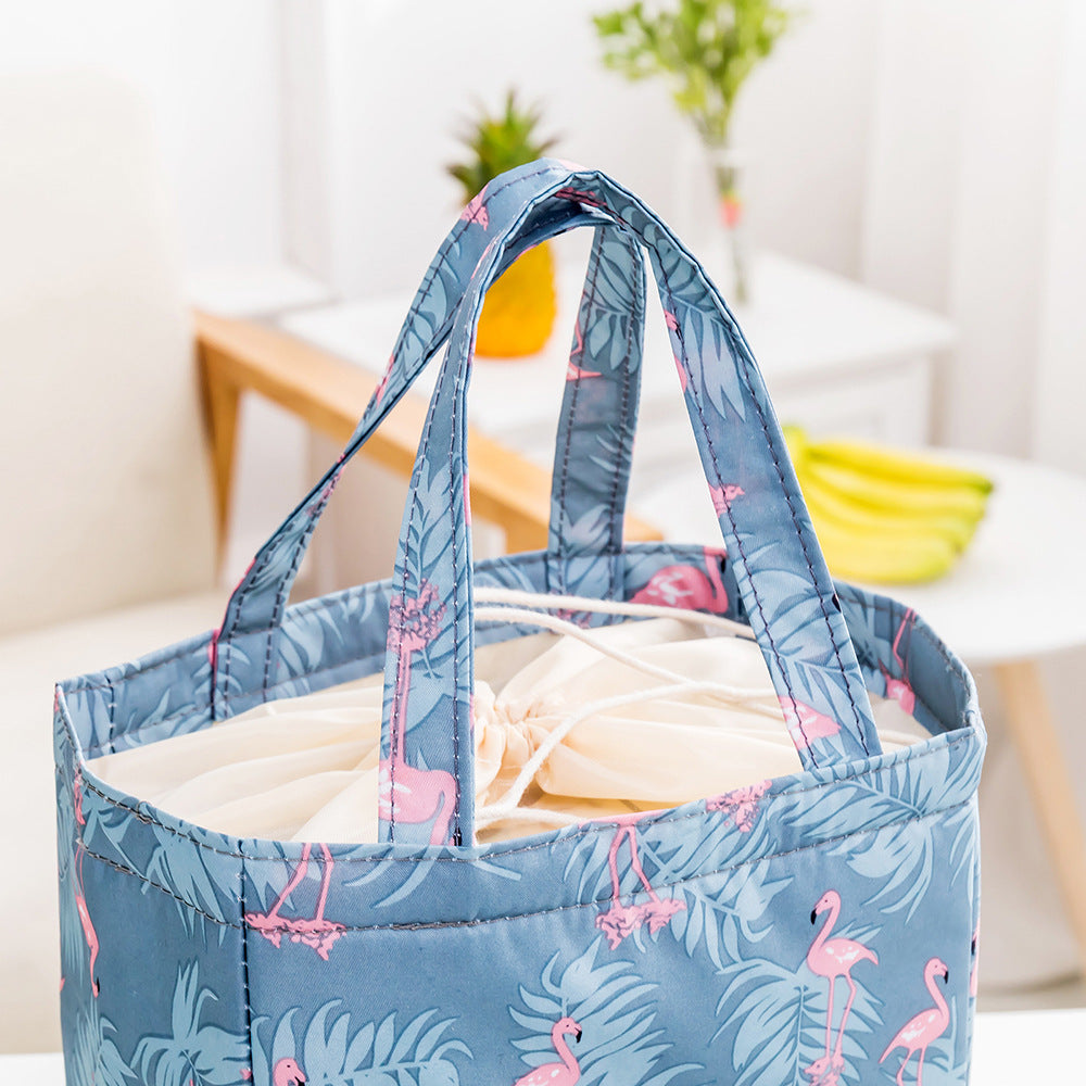 Insulated Tropical Print Lunch Bag