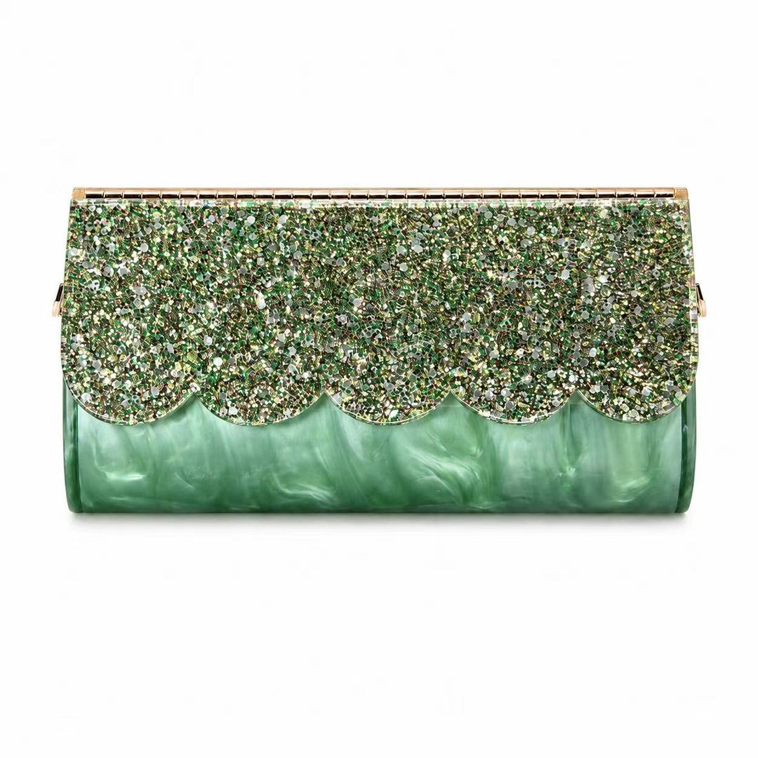 Sculpted Shell Clutch
