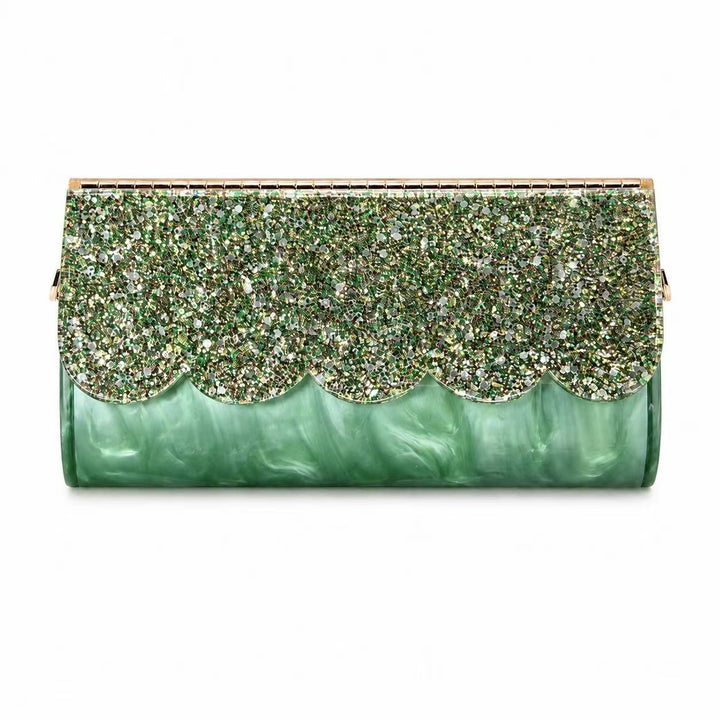 Sculpted Shell Clutch