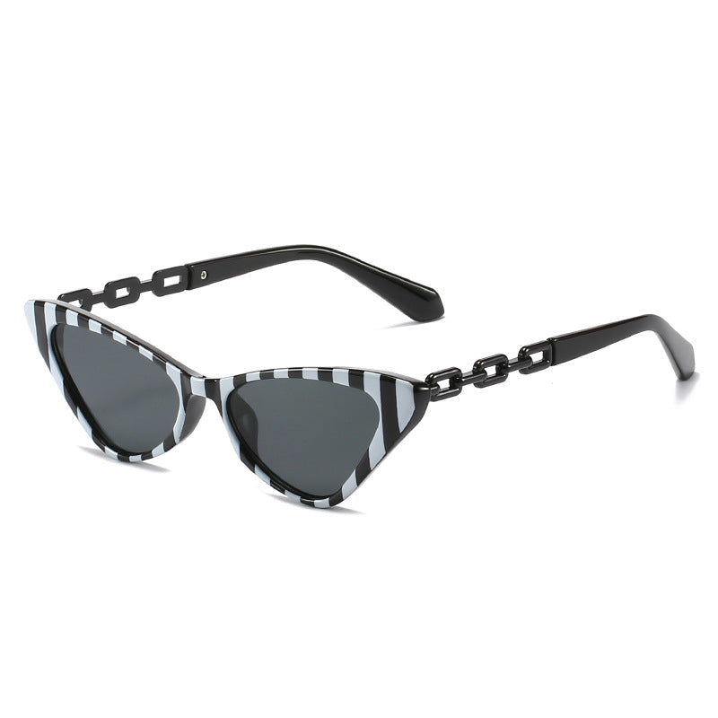 Women Cat-Eye Sunglasses with Stylish Chain Accents Stornfield