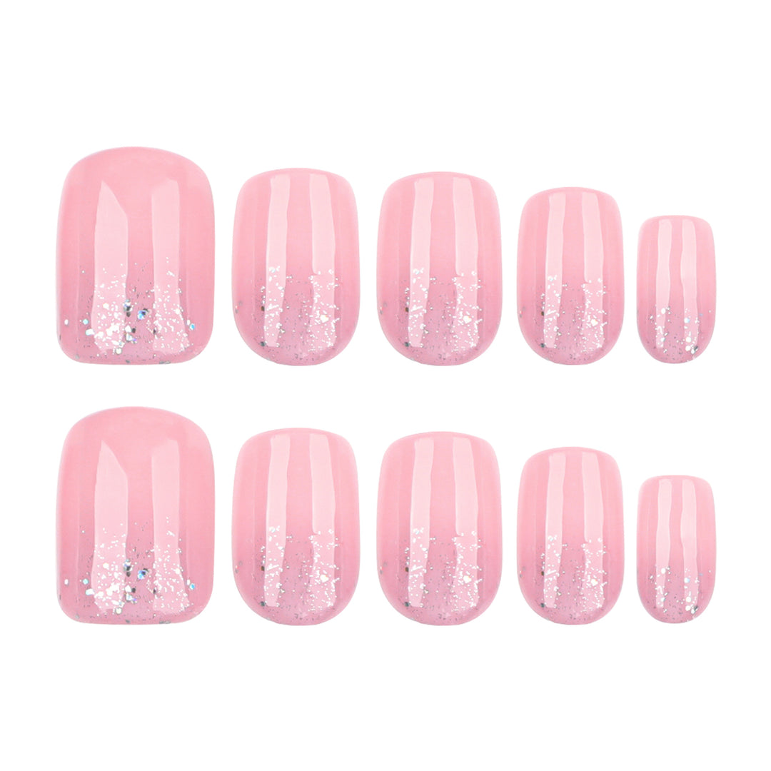 Artful Nail Tips with Glitter Accents Stornfield