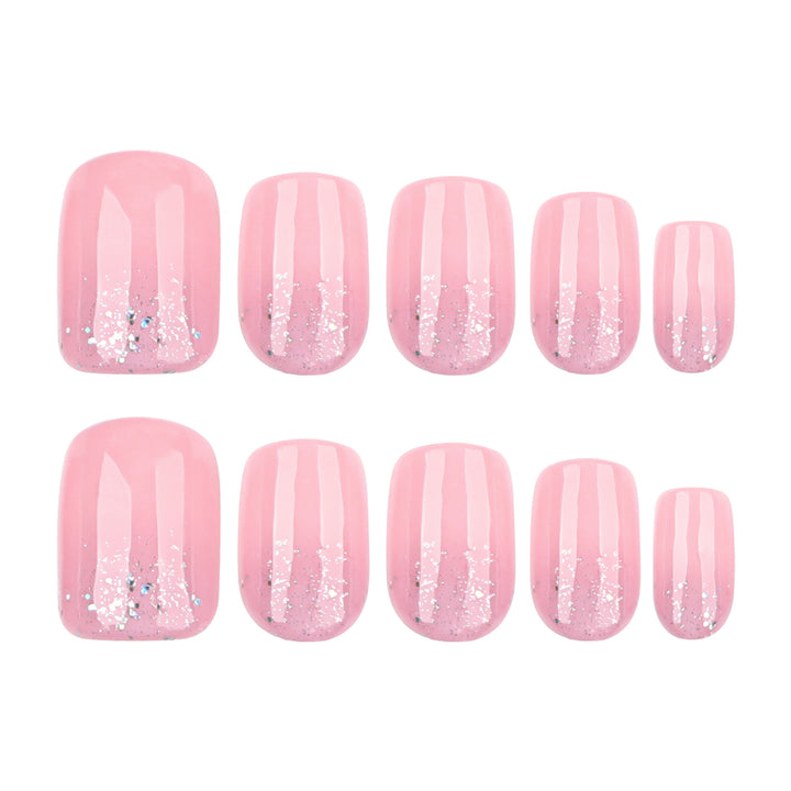 Artful Nail Tips with Glitter Accents Stornfield