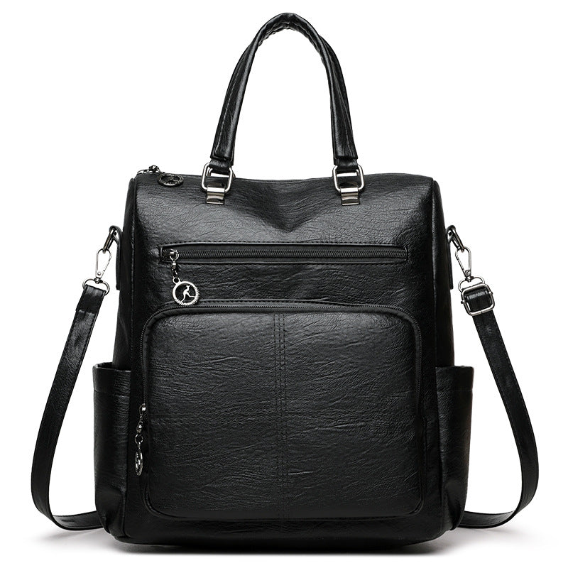Stylish Multi-Functional Leather Backpack Stornfield