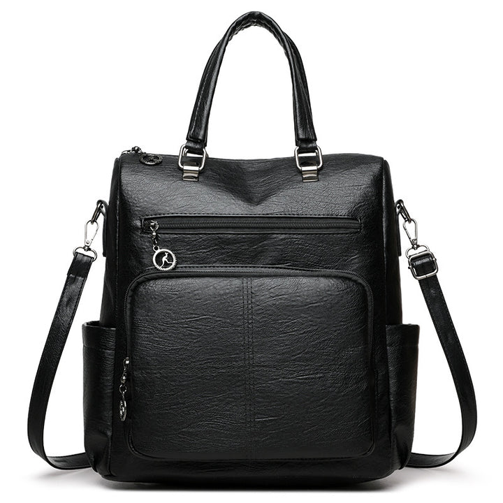 Stylish Multi-Functional Leather Backpack Stornfield