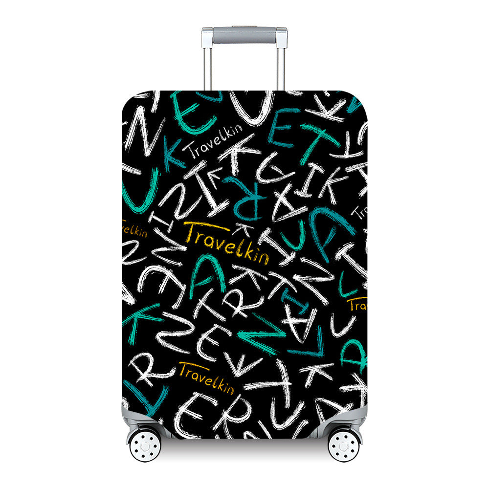 Unisex hard-shell travel suitcase with artistic landscape design Stornfield