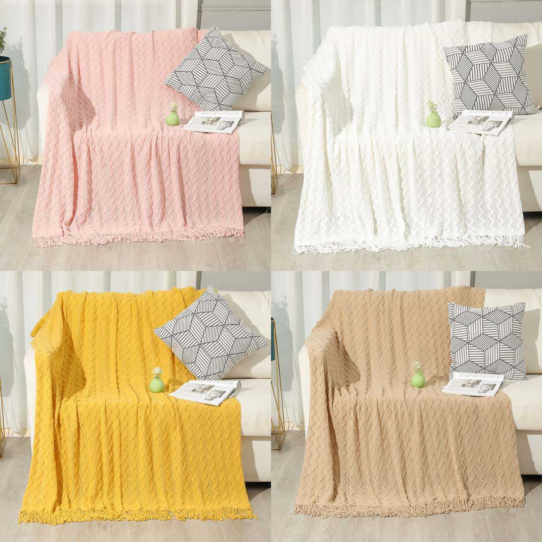 Home Decorative Woven Throw Blanket