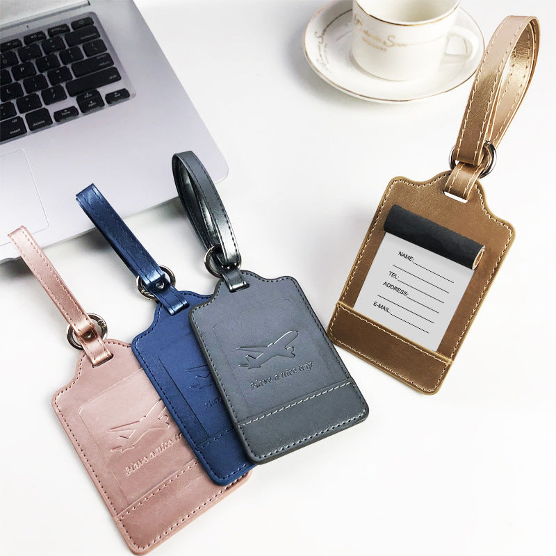 Premium PU Leather Travel Luggage Tag Stornfield