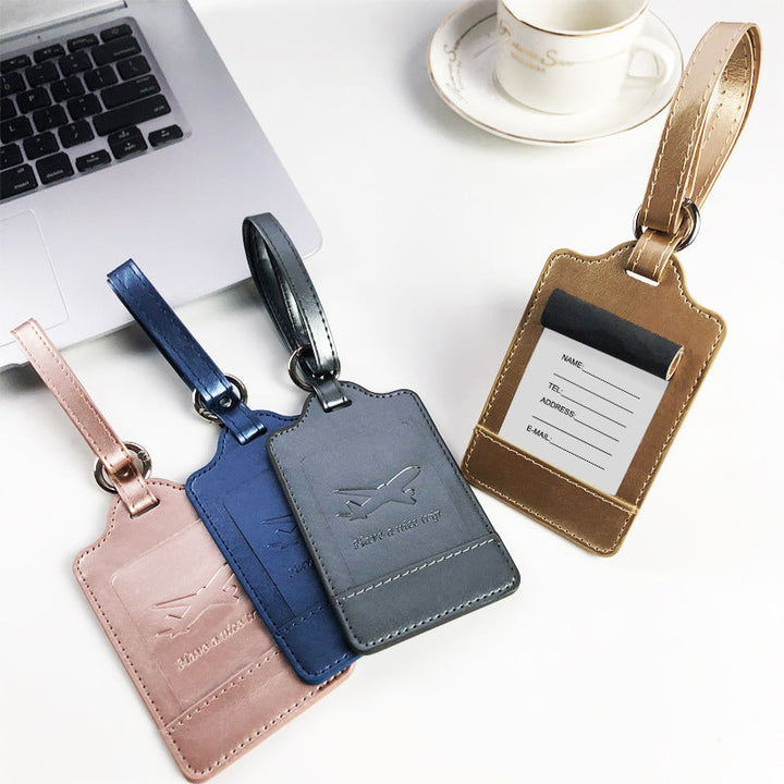 Premium PU Leather Travel Luggage Tag Stornfield