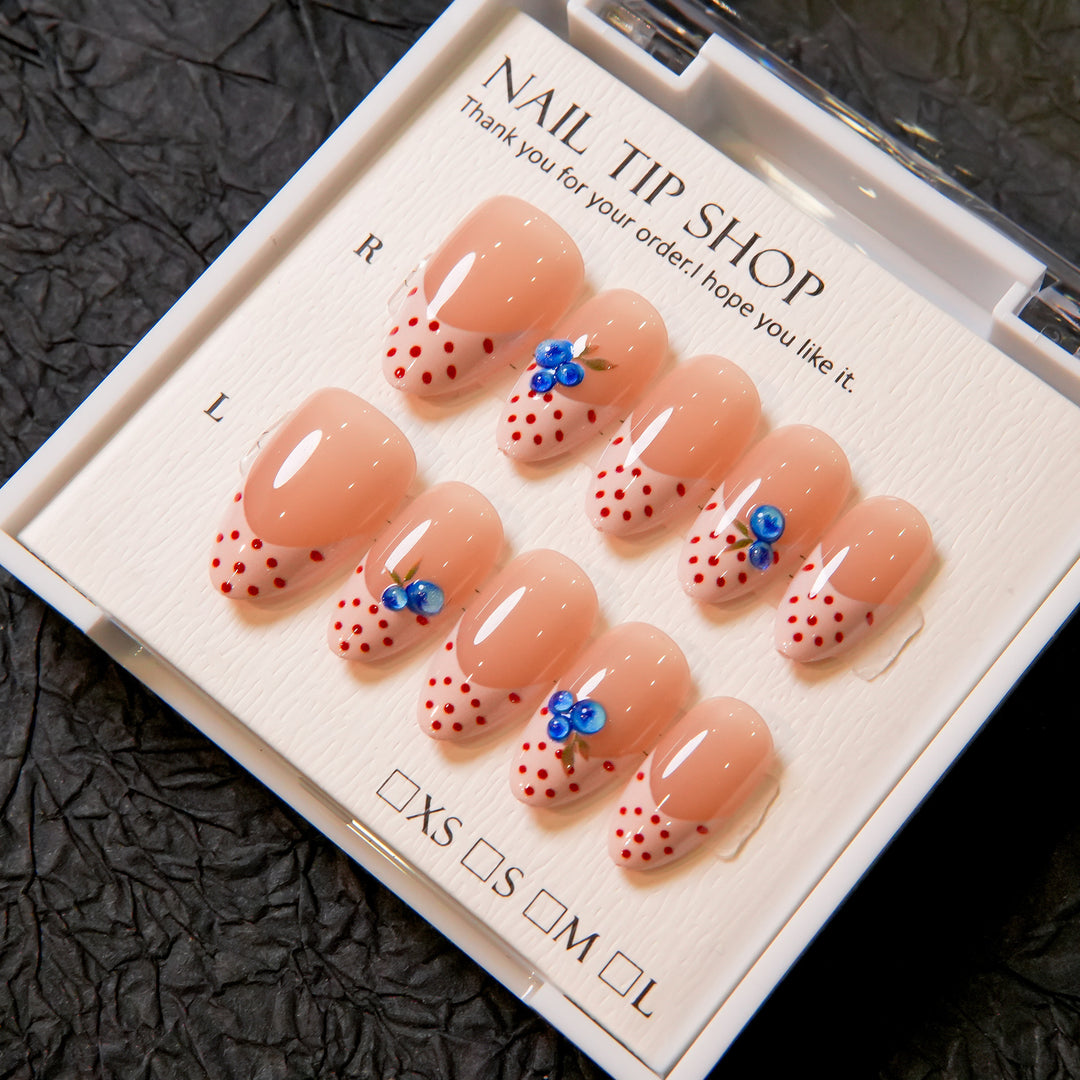 Decoratively Designed Press-On Nail Tips