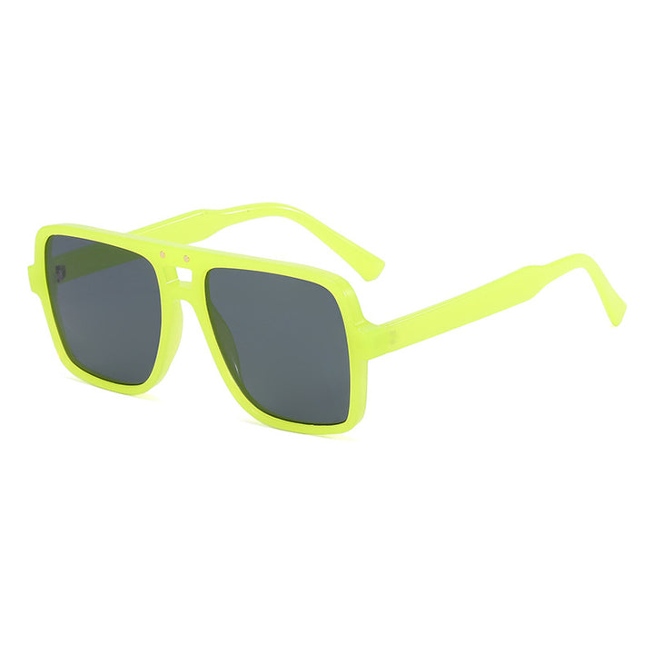 Women's square oversized sunglasses with trendy transparent frame Stornfield