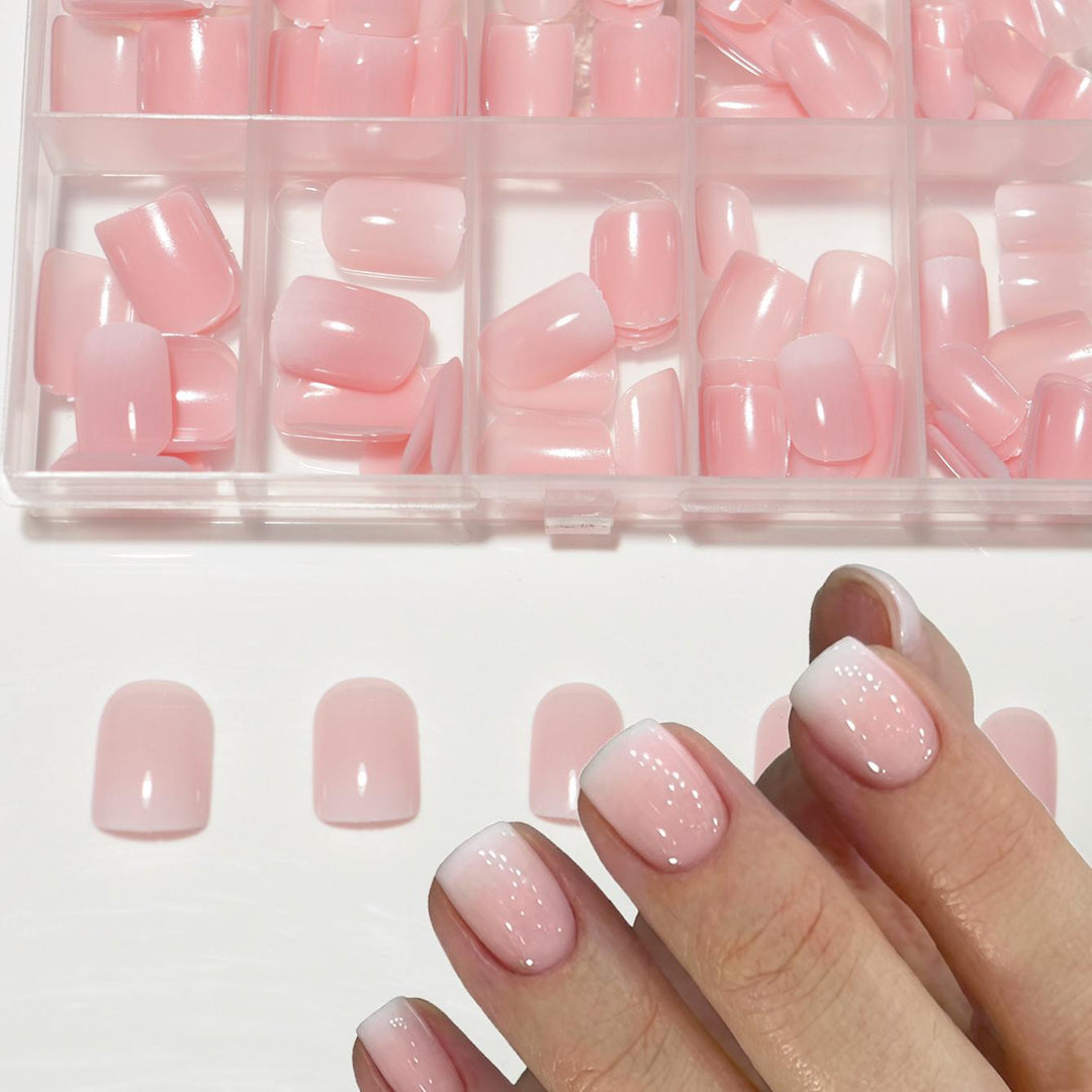 French Tip Press-On Nail Extensions Stornfield