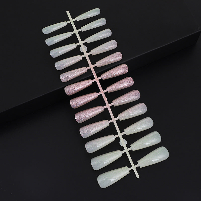 Nail art set with glitter and elegant transitions Stornfield