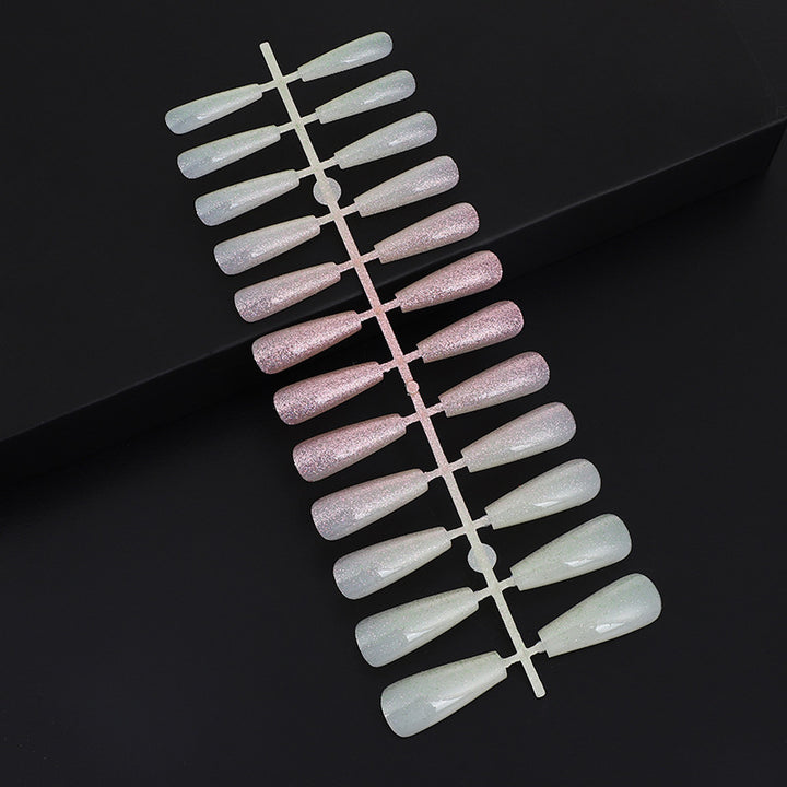 Nail art set with glitter and elegant transitions Stornfield