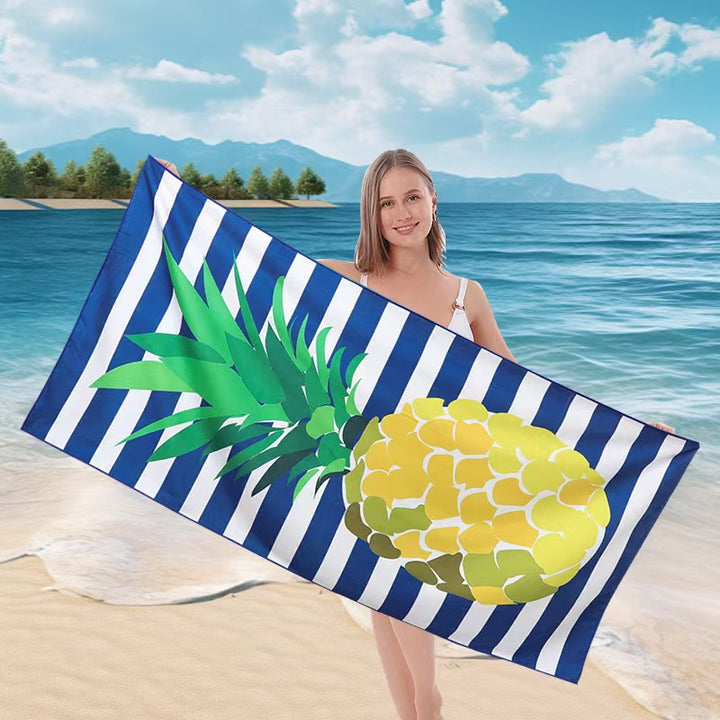 Ladies beach towel with maritime stripe pattern Stornfield