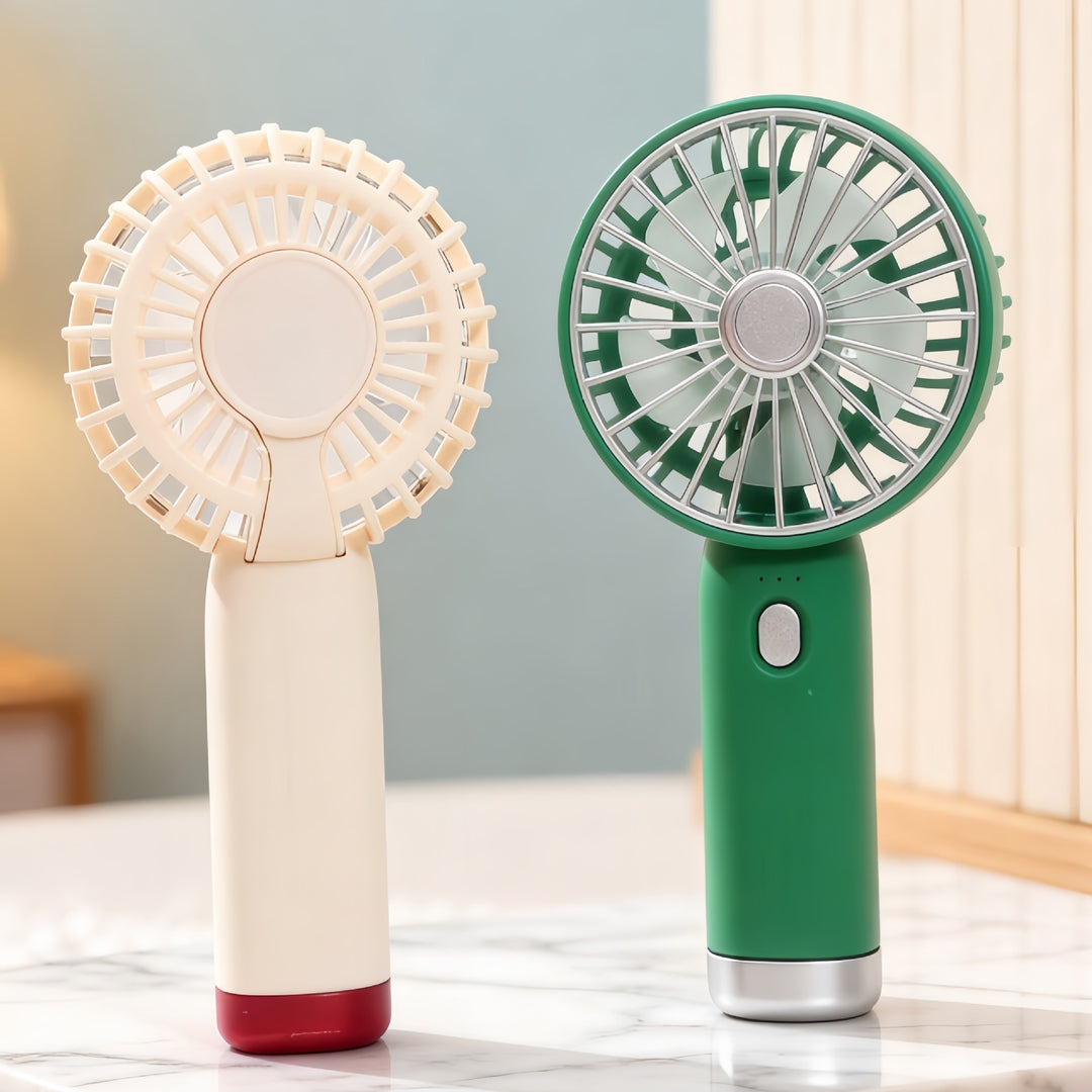 Ladies Portable Hand Fan with USB Connection and Ergonomic Design Stornfield