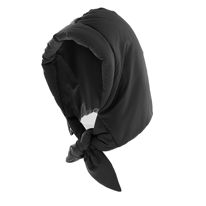Padded Quilted Insulated Tie-Back Hooded Headscarf Stornfield
