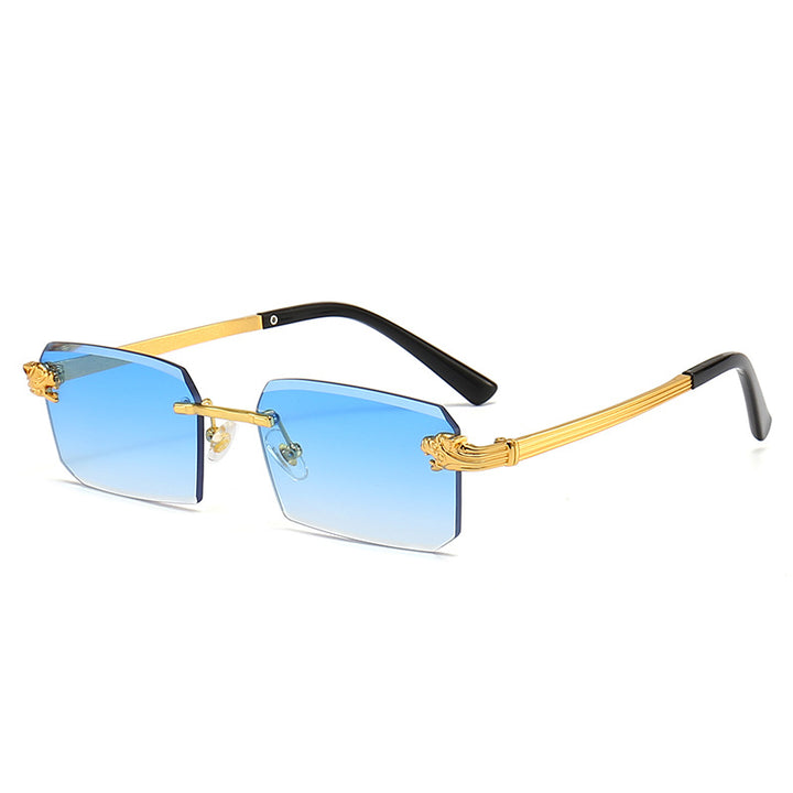 Ladies Fashion Sunglasses with Faceted Frame and Luxurious Accents Stornfield