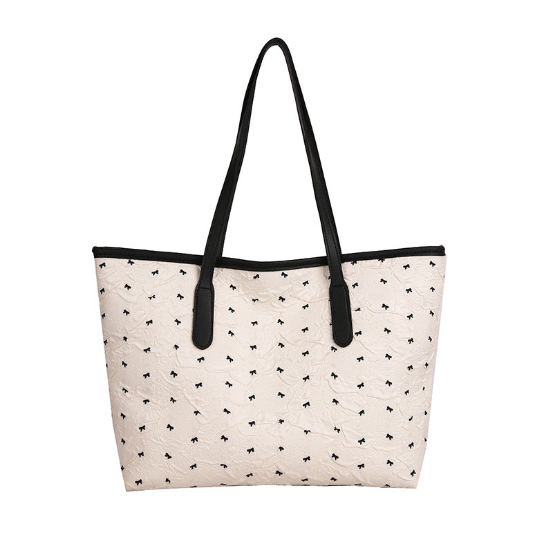 Quilted Tote Bag with Pattern Stornfield