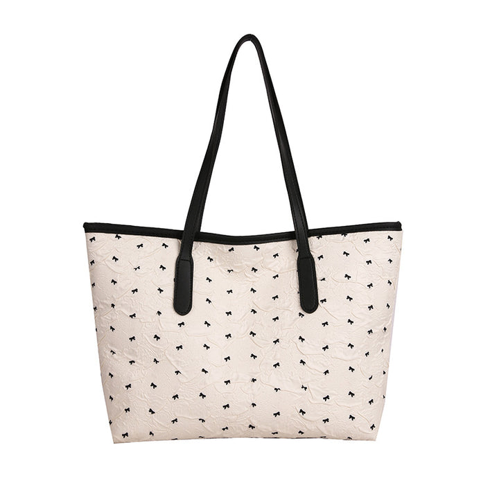 Quilted Tote Bag with Pattern Stornfield
