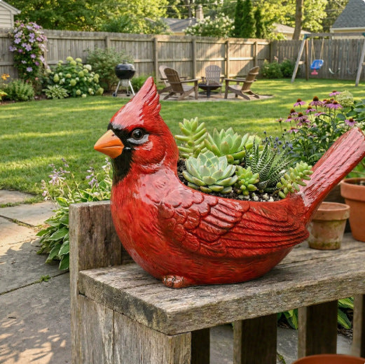 Decorative Bird Flower Pot Stornfield