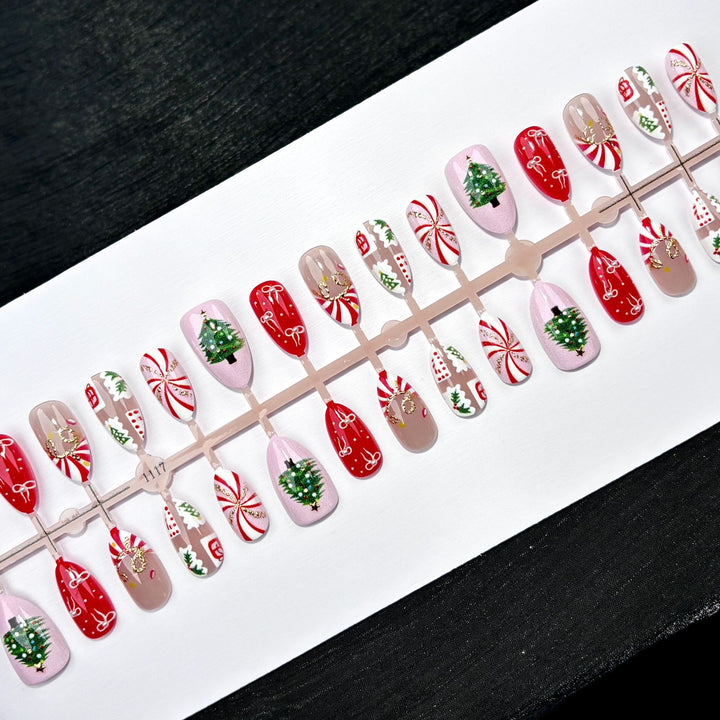 Creative Seasonal Decorative Press-On Nail Kit