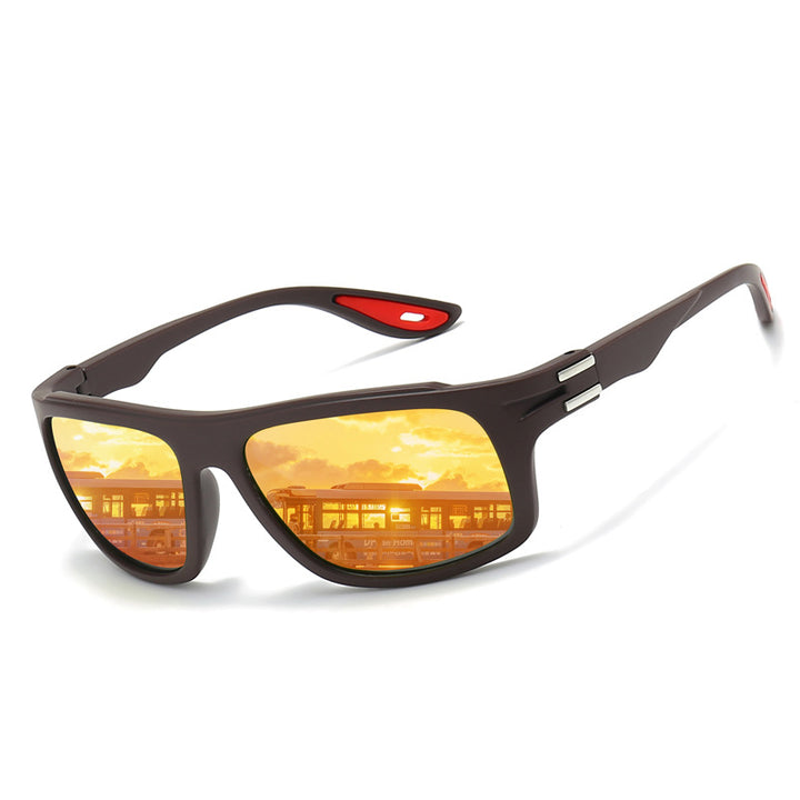 Men's sporty sunglasses with polarized lenses and shock-resistant frame Stornfield