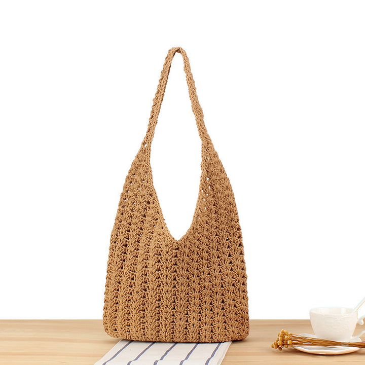 Handcrafted Shoulder Bag Made of Natural Weave Stornfield