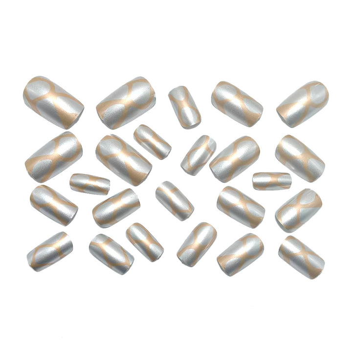 Artificial nails with elegant 3D pattern Stornfield