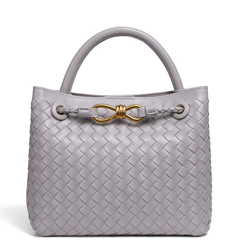 Elegant Braided Leather Tote Stornfield