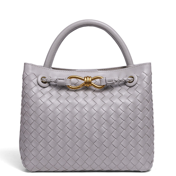 Elegant Braided Leather Tote Stornfield