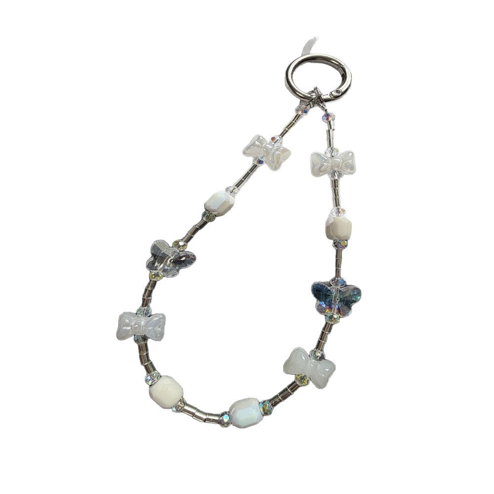 Decorative Beaded Floral Keychain Stornfield