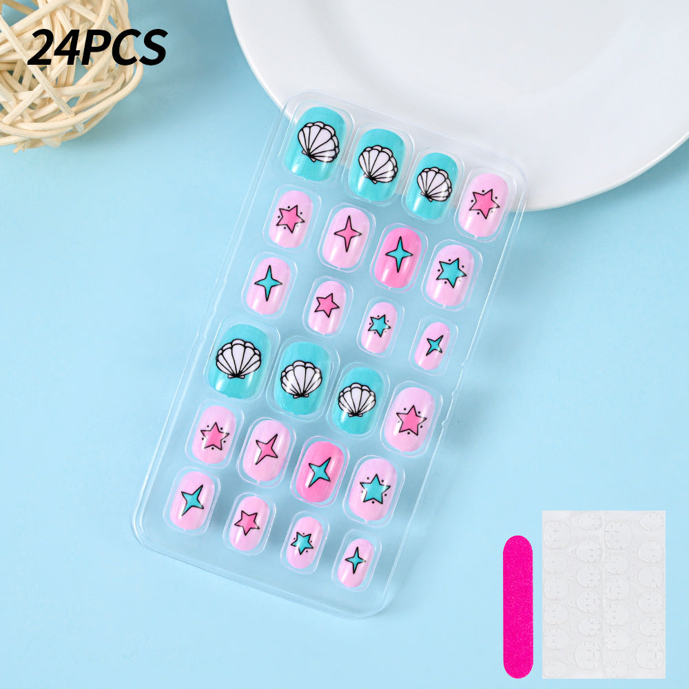 Themed Summer Beach Nail Art Press-On Nails Stornfield