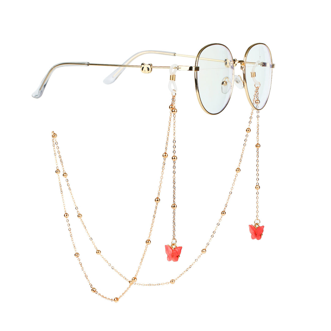Glasses chain with butterfly pendants Stornfield