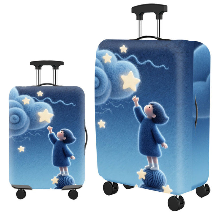 Tropical Leaf Print Hard Shell Luggage Stornfield