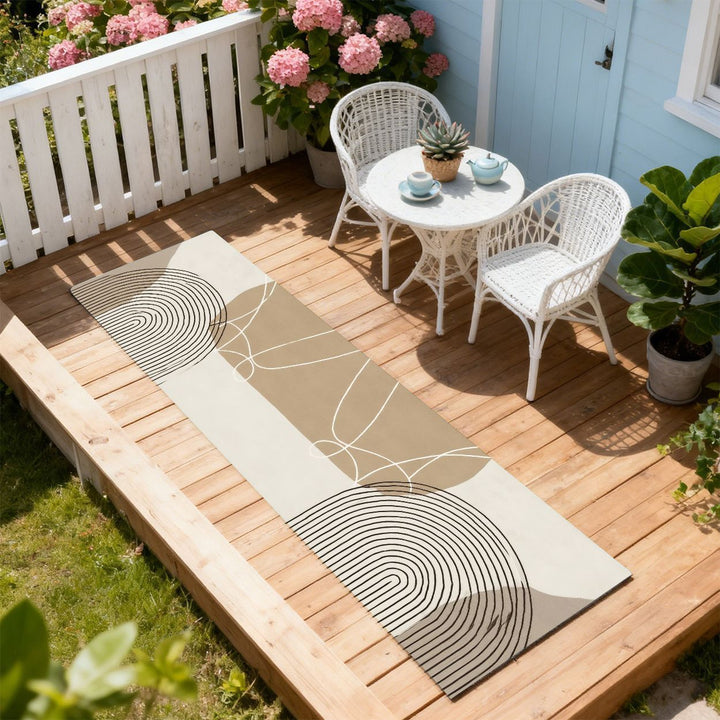 Premium Abstract Texture Outdoor Runner Mat