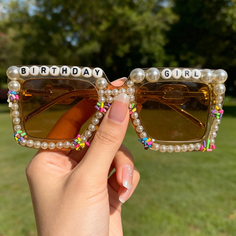 Playful Birthday-Themed Statement Sunglasses Stornfield