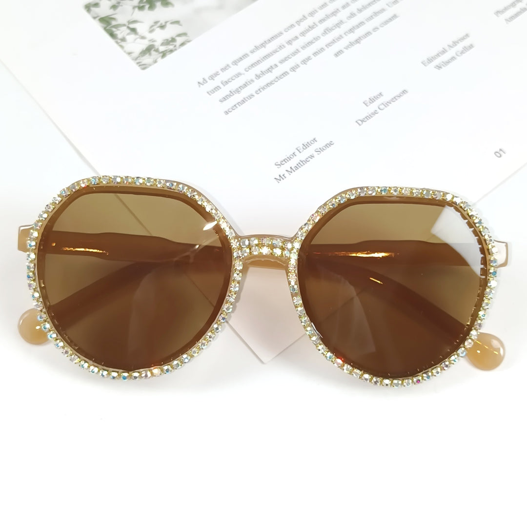 Women Glittering Oversized Sunglasses Stornfield