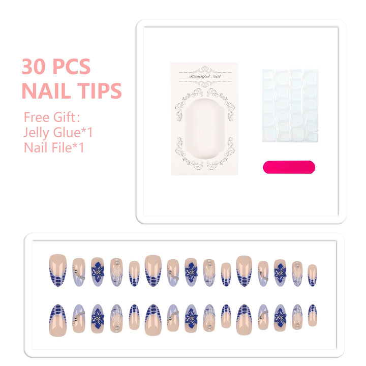 Artistic Press-On Nail Decoration Set