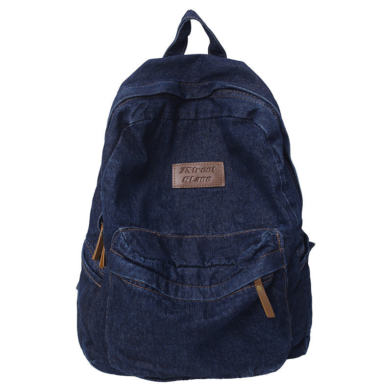 Denim Travel School Backpack Stornfield
