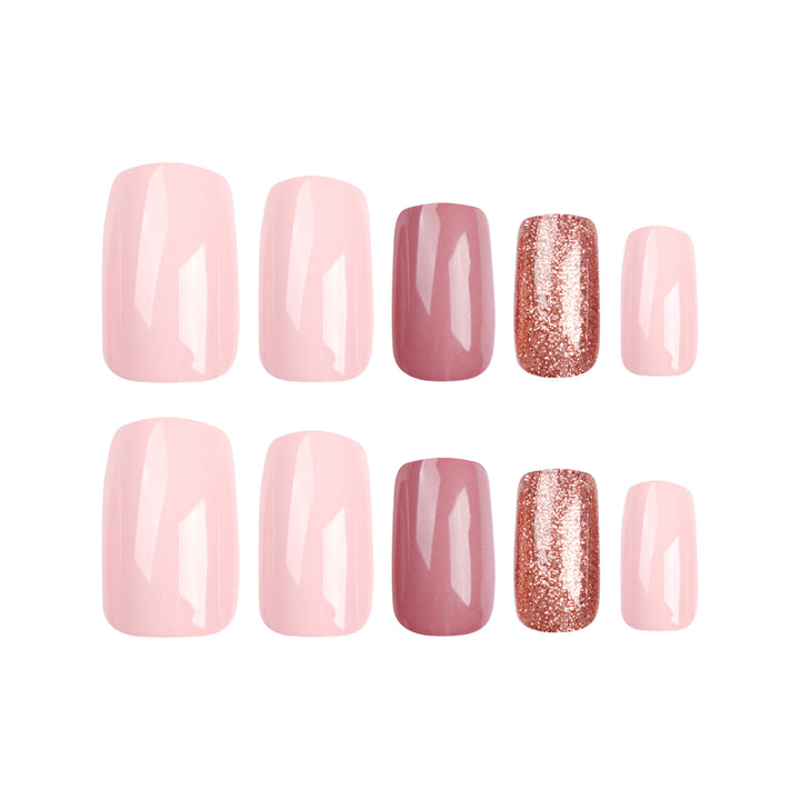 Nail extensions with shimmering accents Stornfield