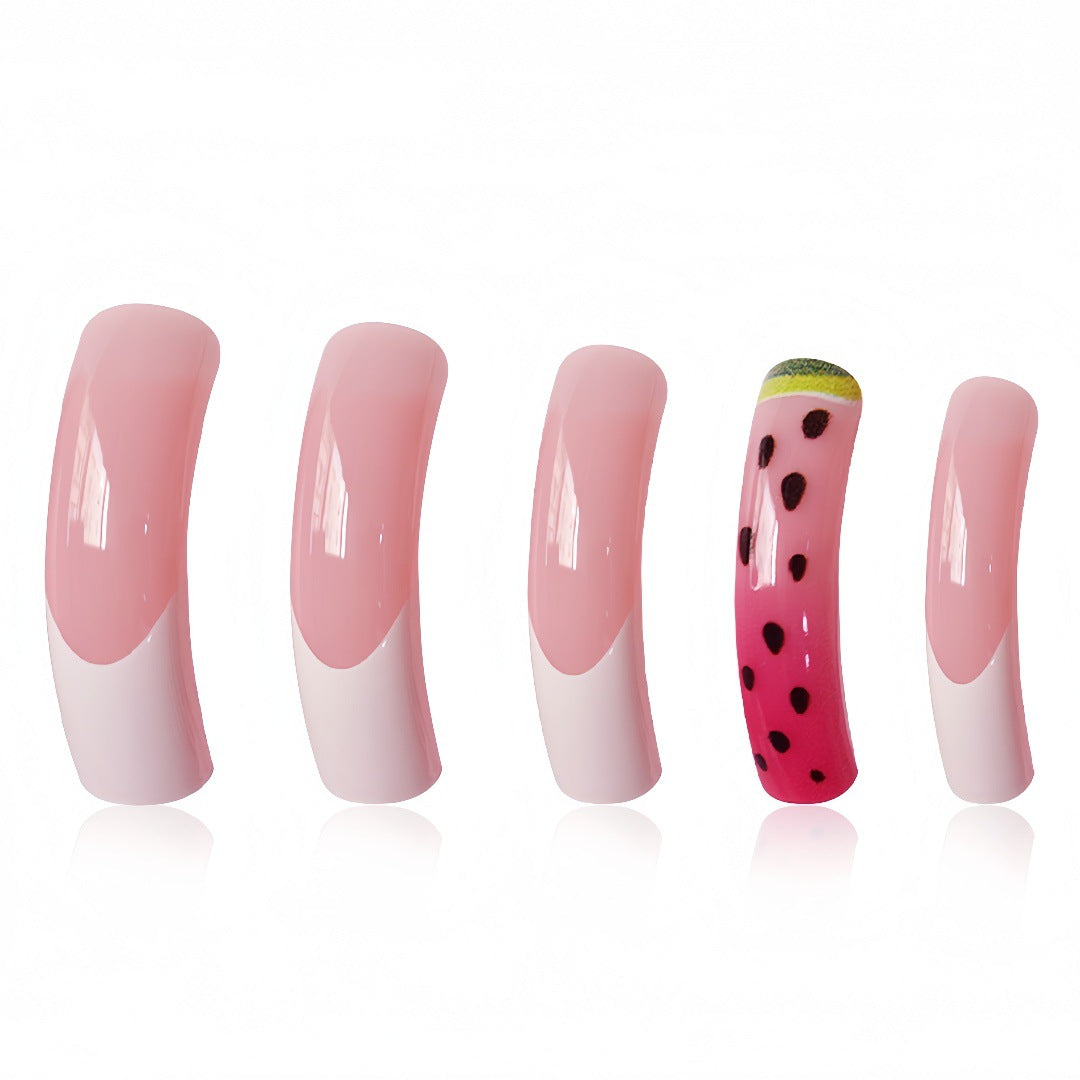 Watermelon-Inspired Press-On Nail Set Stornfield