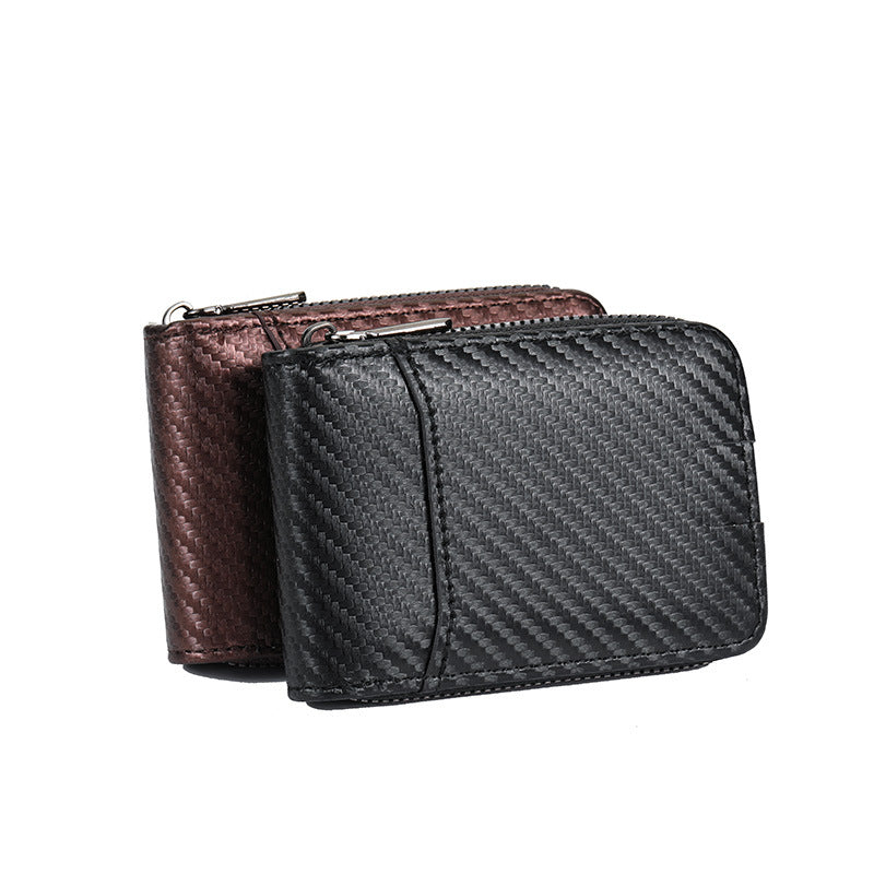 Carbon Fiber Zip-Around Wallet Stornfield
