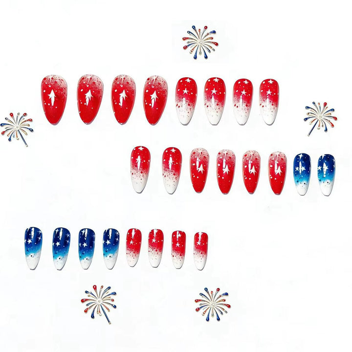Artificial nails in creative star design Stornfield