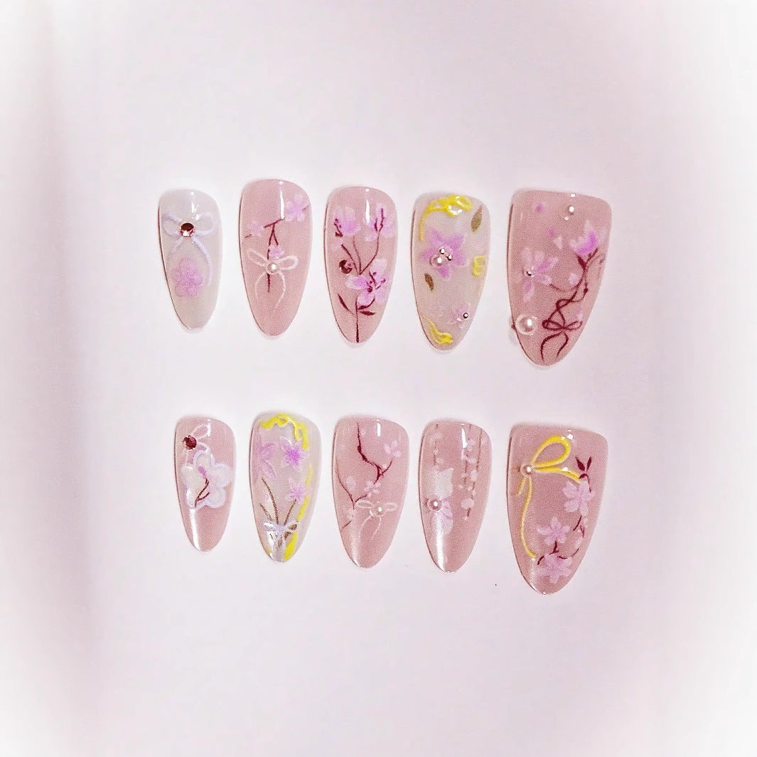 Artistic Press-On Nail Art Set Stornfield