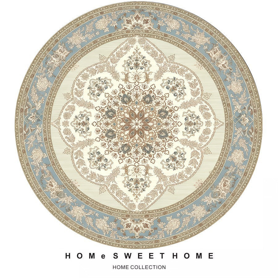 Vintage-Inspired Round Rug